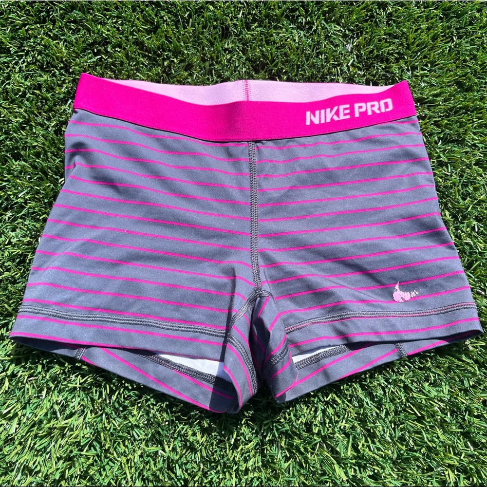 Nike Spandex, size S, Gray with purple strips